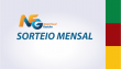 Imagem com logo do NFG escrito sorteio mensal